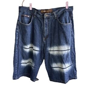 Noiz Jeans Mens Sz 40 X 14 Baggy Skater Wide Leg Hip Hop Shorts Y2K